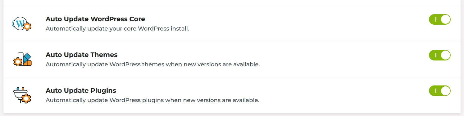 Rocket.net Review: Auto Update Functionality